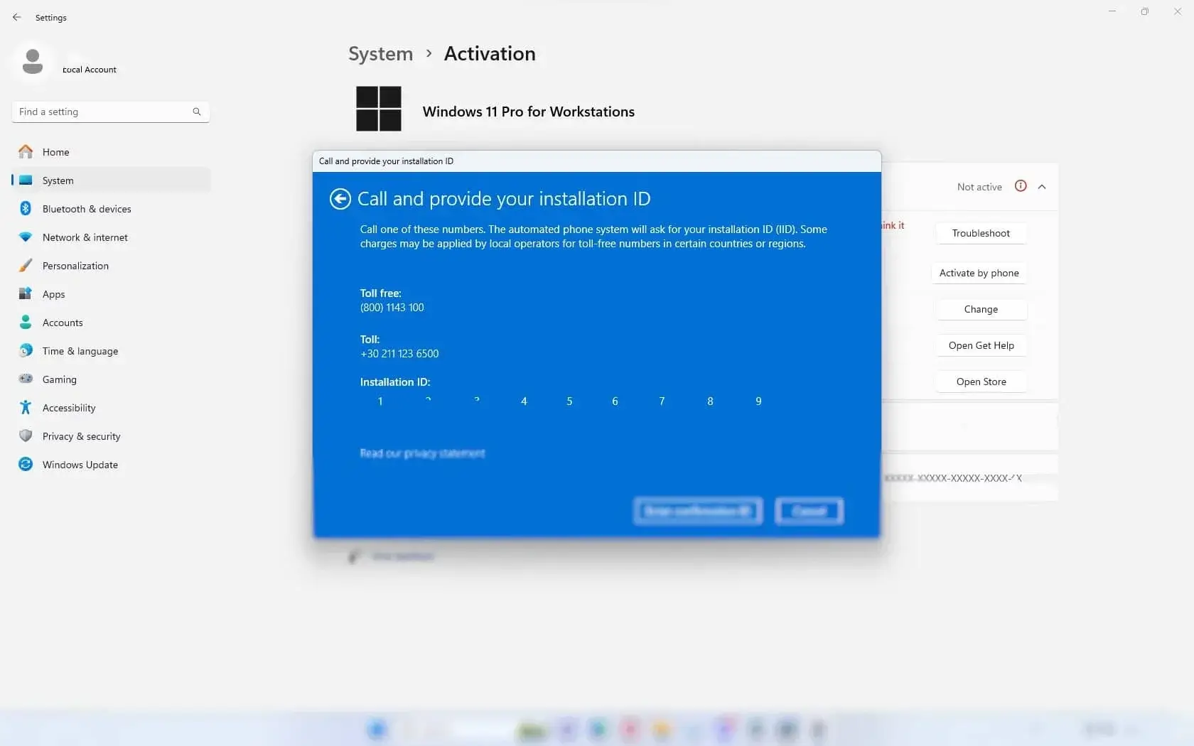 Microsoft отключила возможность активации Windows и других продуктов по телефону